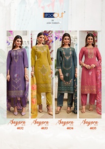 Kurti pakistanaise à la demande avec Dupatta et pantalon assortis pour femmes au look élégant disponible au prix de gros - Product Image 4