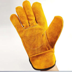 Conducteur en cuir de vachette souple chasse conduite ferme jardin soudage sécurité Protection gants en cuir de sécurité du Pakistan hommes gants de travail - Product Image 4