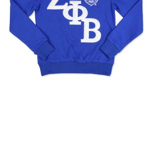 Zeta Phi Beta Fraternity Embossed Print Men's O-Neck <b>Fleece</b> <b>Sweatshirt</b> Customized Breathable Plus Size University - Product Image 2
