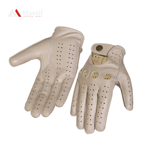 Nouveaux gants de conduite en peau de daim pour hommes de luxe en cuir véritable solide avec bouton poignet hiver gants chauds livraison gratuite - Product Image 3