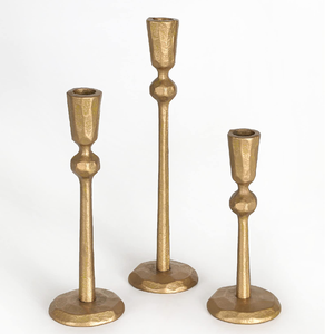 Bougeoir en laiton personnalisé support à 3 piliers nouvelles tailles différentes centres de table article décoratif prix le plus bas - Product Image 1