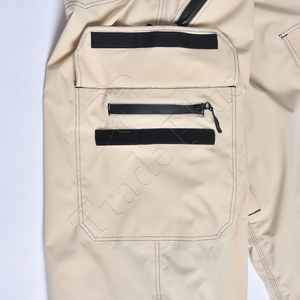 Pantalones de nieve impermeables Beige Unisex con cordón de cintura elástica y pantalones de esquí de capa interior de poliéster transpirable - Product Image 5