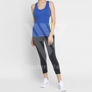 Femmes Jogging course débardeurs gilets athlétique vêtements de sport de plein air encolure dégagée sans manches dos nageur séchage rapide respirant avant - Product Image 5