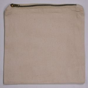 Sac à cordon 100% coton biologique écologique personnalisé en toile réutilisable à fermeture éclair imprimé de logo personnalisé cadeau pliable facile à transporter - Product Image 6
