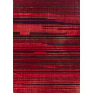 พรมลายทางอินดัสบาร์สีแดงและสีส้ม ทอแบบแบน ทำจากขนสัตว์และวิสโคส สำหรับบ้าน รุ่น Adwv-13036 - Product Image 1