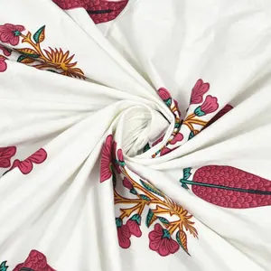 Ensemble de draps imprimés 100% coton, couvre-lit d'été unique avec oreiller, imprimé à la main, couvre-lit simple de designer, qualité supérieure - Product Image 3