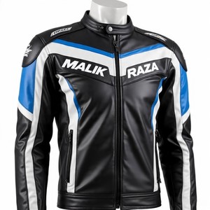 เสื้อแจ็คเก็ตนักขี่จักรยานหนังลดเป็นชั้น - Product Image 5