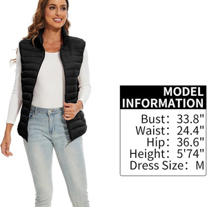 Gilet bouffant d'hiver coupe-vent à la mode avec fermeture éclair complète pour hommes et femmes veste nouveau design en gros - Product Image 6
