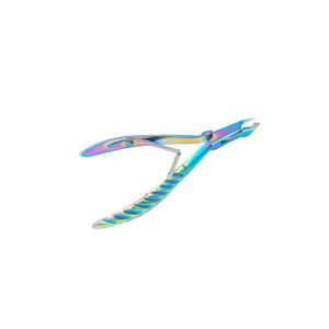 Professionnel en acier inoxydable arc-en-ciel coupe-ongles dissolvant de peau morte ciseaux pince à cuticules pour manucure pédicure soins doigts - Product Image 3