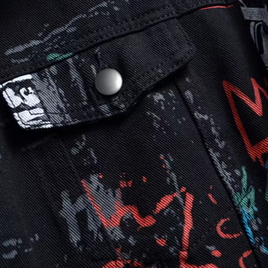 Fabricants de vêtements imprimant des vestes en denim personnalisées pour hommes, ensemble de jeans pour hommes - Product Image 4