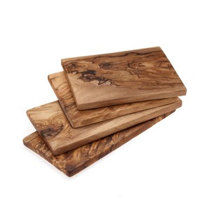 Sous-verres en bois naturel de haute qualité, sous-verres rectangulaires en bois de fabrication indienne - Product Image 1