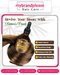 Rosemary Infused <b>Hair</b> Growth Oil for Long Healthy <b>Hair</b> OEM ODM Private Label Custom Brand <b>Hair</b> Formula - Product Image 4