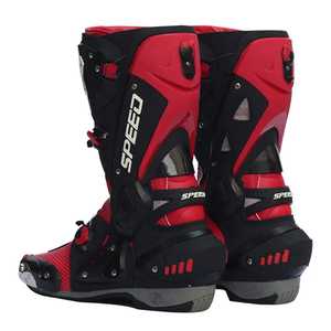 Botas de moto hechas a medida para hombre, zapatos de moto todoterreno para carreras de Motocross, botas de montar para moto, Color Rojo - Product Image 6