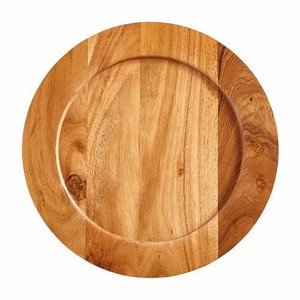 Assiette en bois faite à la main, couleur naturelle, pour la décoration de mariage et d'événements, au meilleur prix de gros - Product Image 1