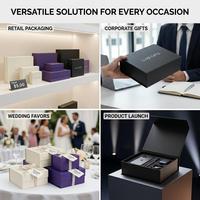 Boîte d'emballage personnalisée haut de gamme avec support de conception gratuit pour l'électronique, fermeture à ruban, respectueuse de l'environnement