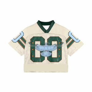 Camiseta de Fútbol Retro de Malla Personalizada, Ropa Deportiva de Fútbol al por Mayor, Manga Corta, 100% Poliéster Transpirable, Cuello en V, OEM Rehex Impex para Hombre - Product Image 1