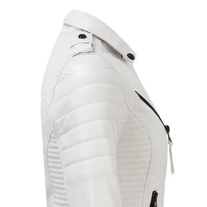 Personnalisable femmes Faux cuir veste de moto grande taille hiver à capuche fermeture éclair coton à la mode conception Logo personnalisation - Product Image 5