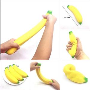 Banana PU foam antistress toys creativo colorato vent ball decompression toy bambini giocattolo per adulti palla antistress - Product Image 2