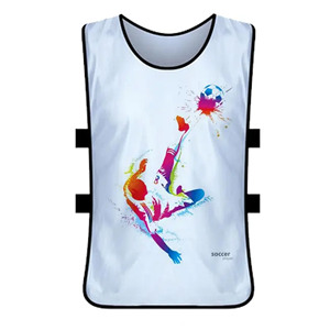Maillots d'entraînement de football personnalisés pour hommes adultes, en maille polyester à séchage rapide, impression numérique, découpe automatisée, noms de marques d'équipes personnalisés - Product Image 2