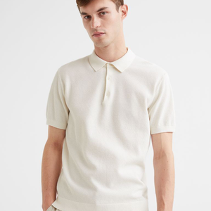 Camiseta personalizada informal de negocios de manga corta de punto de algodón con cuello polo para hombre, ropa de calle de secado rápido - Product Image 2