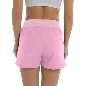Shorts Deportivos para Mujer Transpirables, Resistentes al Viento, Ecológicos, de Secado Rápido, Cintura Elástica, Poliéster y Elastano, de Alta Calidad, con Bolsillos - Product Image 3