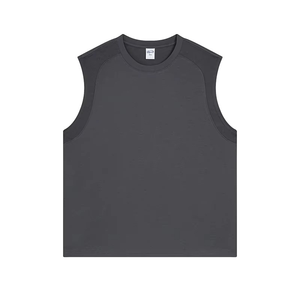 Chaleco de algodón para gimnasio con logotipo personalizado, camiseta sin mangas Lisa sólida, camiseta sin mangas para culturismo, camiseta sin mangas para hombre - Product Image 6