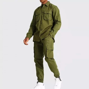 ชุดวอร์มขนแกะระบายอากาศกันลมสำหรับผู้ชายฤดูหนาวชุดวิ่งของคาร์โก้สินค้าตราบริษัทขายส่ง - Product Image 4