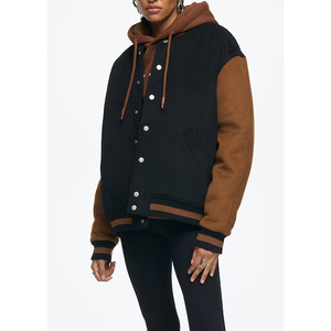 Chaqueta Bomber de Invierno para Mujer, Diseño 2025, Sudadera con Capucha Personalizada, Estilo Béisbol, para Exteriores, Sostenible, Transpirable, de Secado Rápido - Product Image 2