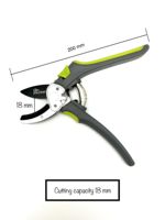 Gunting Pangkas Bunga DIY Gunting Kebun Baja Karbon Tinggi SK5 Kapasitas Potong 18mm Pegangan Anti-Selip Lapisan PTFE