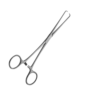 Forceps Schroeder Tenaculum droit, forceps Pozzi Tenaculum 25 cm, forceps gynécologique Barrett, 1 pièce, instrument médical - Product Image 2
