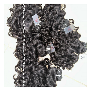 Vendeur indien d'extensions de cheveux alignés sur les cuticules vierges Remy bouclés pour bébé directement de l'Inde: modèle non permanent - Product Image 3