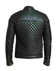 Venta al por mayor Cafe Racer chaqueta de cuero Casual estilo de invierno OEM servicio frente Logo posición XL técnica teñida lisa - Product Image 2