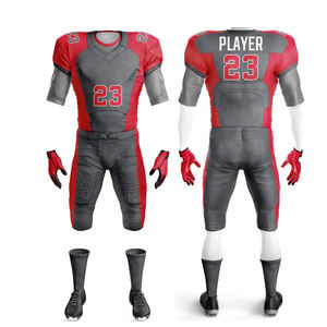 2025 último diseño fútbol americano Jersey uniforme colores claros 12 paneles transpirable manga corta de talla grande hecho mejor calidad - Product Image 4