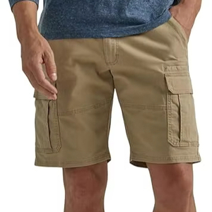 Men's High Street Style Classic Cargo <b>Stretch</b> <b>Shorts</b> 2025 Collection With Embroidered Pattern - Product Image 1