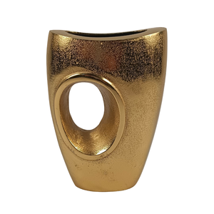 Jarrón de Flores de Aluminio Hecho a Mano, Precio al por Mayor, Jarrón de Flores Moderno para Mesa con Acabado Negro, Jarrón Decorativo para Oficina y Hogar, Último Modelo - Product Image 1