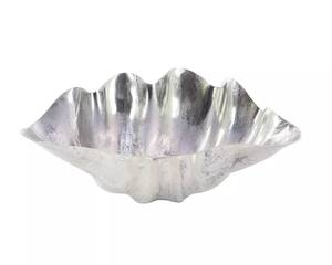 Bol en forme de coquille d'huître en métal, décoration de table, bol à fruits secs en aluminium, luxe, logo laser, poli, écologique, marque - Product Image 3