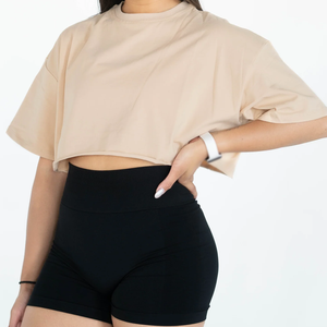 Camiseta Corta de Mujer con Logotipo Personalizado de la Mejor Calidad, 100% Algodón Ecológico, de Secado Rápido y Transpirable para Crear Tu Propio Estilo - Product Image 3