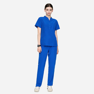 Cheap Price Medical <b>Scrub</b> <b>Set</b> Wholesale Custom Made High Quality Knitted Breathable Comfortable Lightweight Unisex for Hospital - Product Image 4