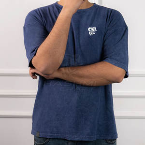 Camiseta de Algodón de Primera Calidad, Estilo Streetwear, Lavado Ácido, Tela Suave y Elegante, Ropa Casual Cómoda - Product Image 3