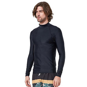 Top Trending Premium Quality Custom Blank Men's Rash Guard Nueva llegada Top transpirable de moda - Product Image 5