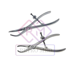 Instrumentos quirúrgicos veterinarios MEDICAB, fórceps de sujeción de hueso de acero inoxidable, reducción Manual de falanges, mordazas dentadas MOL CE - Product Image 5