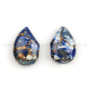 Calidad Premium 10x15mm Natural Mohave cobre cuarzo azul corte elegante piedras preciosas sueltas suministro de joyería al por mayor - Product Image 1