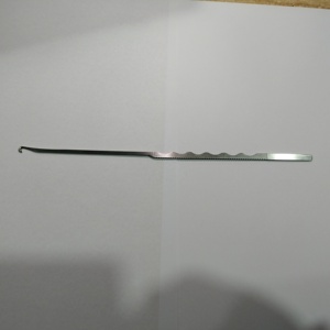 Sonda artroscopica manuale in acciaio inossidabile da 3 mm con gancio, certificata CE Classe I per set artroscopici del <span class=keywords><strong>ginocchio</strong></span>, applicazioni ORL e <span class=keywords><strong>ortopedia</strong></span> - Product Image 1