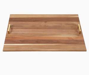 Tabla de cortar de madera con acabado natural liso, superficie de corte duradera para cocina, ideal para preparar alimentos y cocinar en casa con refinio. - Product Image 1