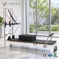 Machine de Pilates Reformer Demi-Tourneuse en Aluminium à Couleur Personnalisée avec Barre de Repose-Pieds Réglable pour Salle de Sport Commerciale – Vente en Gros