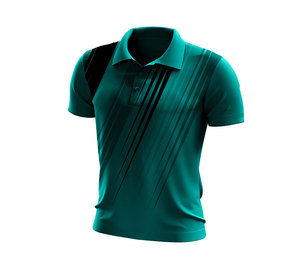 Col boutonné imprimé personnalisé pour chemise, évacuation de l'humidité, respirant, vêtement décontracté, coupe confortable, design classique intemporel pour homme, 100% - Product Image 1