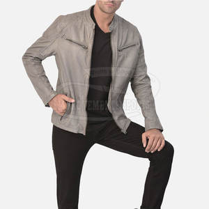 2024 Winter Collection Factory Direct Men's Casual <b>Hooded</b> Stand Genuine Leather <b>Jacket</b> High Quality Plus Size <b>Fur</b> Decoration - Product Image 5