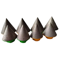 5/8-11 M14 filetage 35mm M10 48mm 80 # diamant brasé sous vide chanfrein agrandissement polissage biseautage trous sur carreaux céramique verre