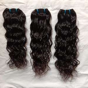 Vente en gros 100% paquets de cheveux indiens bruts vierges cheveux naturels non transformés couleurs naturelles blanc brun pour extensions de cheveux humains - Product Image 1