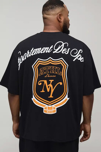 Camiseta de Manga Corta para Hombre, Estampado Floral Digital, Talla Grande, 100% Algodón, 240GSM, Personalizable, Estilo Urbano, 2026 - Product Image 2